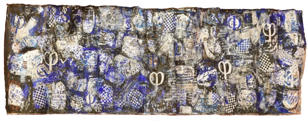 Phi-Wave#01 - Acrylic on canvas - 166 x 540 cm​